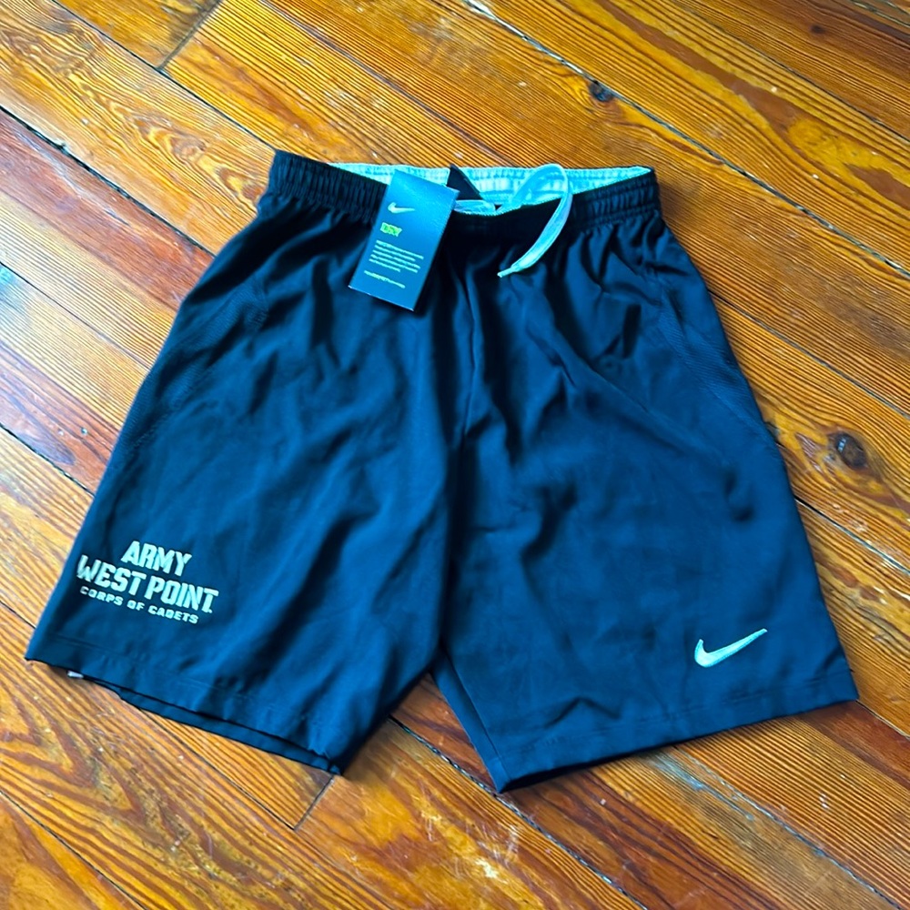 NWT Nike Army West Point Mens Small Black Athletic Shorts